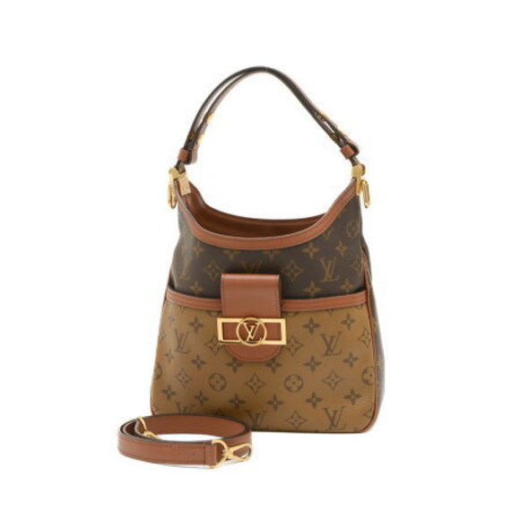 Louis Vuitton Monogram Reverse Hobo Dauphine Shoulder Bag - Picture 1 of 7